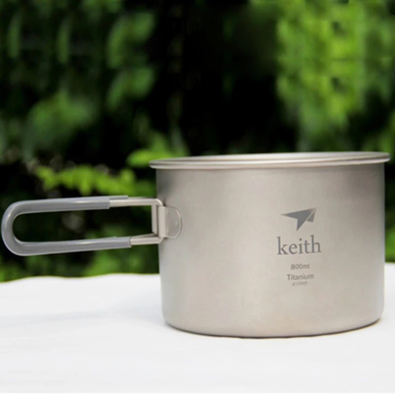 Сверхлегкая посуда для кемпинга титановая активного отдыха походов пикника