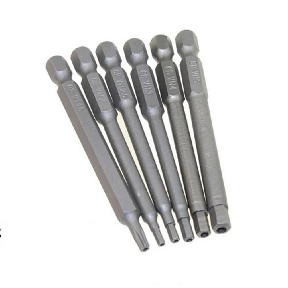 50 шт. 75 мм Длинный быстрый выпуск CR-V отвертка набор Бит Torx Star Hex Pozi шлицевая рhillips