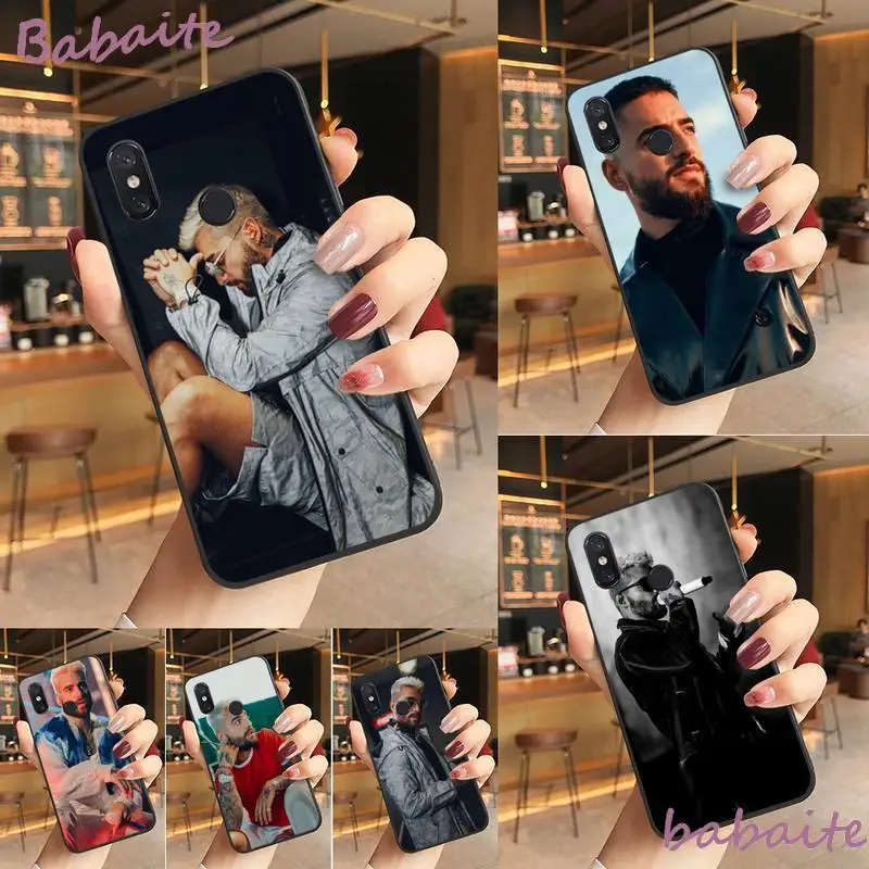 

Babaite Maluma TPU black Phone Case Cover Hull Phone Case For Redmi note 8 8Pro 8T 6pro Redmi 8 7A 6A Xiaomi mi 8 9