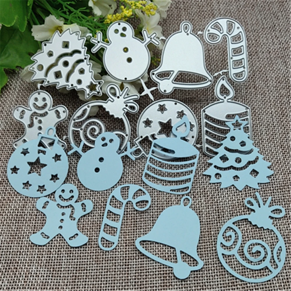 

8 шт. Рождественская рамка, трафареты для высечки карт, трафареты для «сделай сам», скрапбукинг, декоративное тиснение, ручная работа, шаблон...