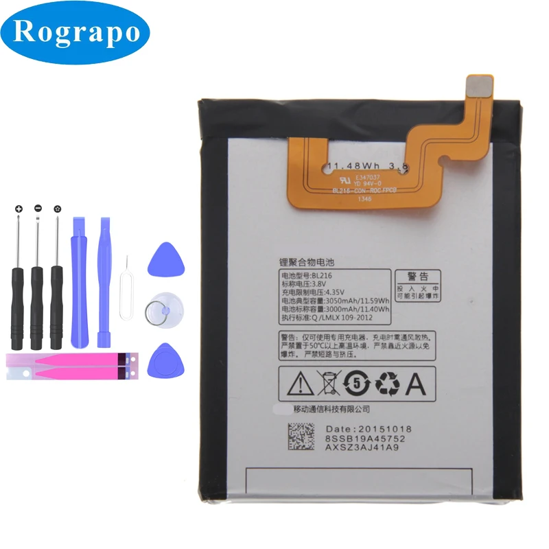 

3000 мА/ч, BL216 Аккумулятор для сотового телефона Lenovo VIBE Z K910 K 910 K910e BL 216 BL-216 батареи