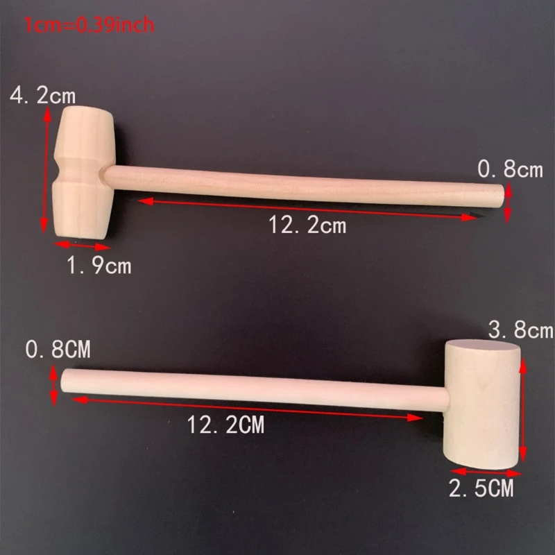 

10pcs Mini Wooden Hammer Mallet Pounding Toy Beating Gavel Toys for Kids