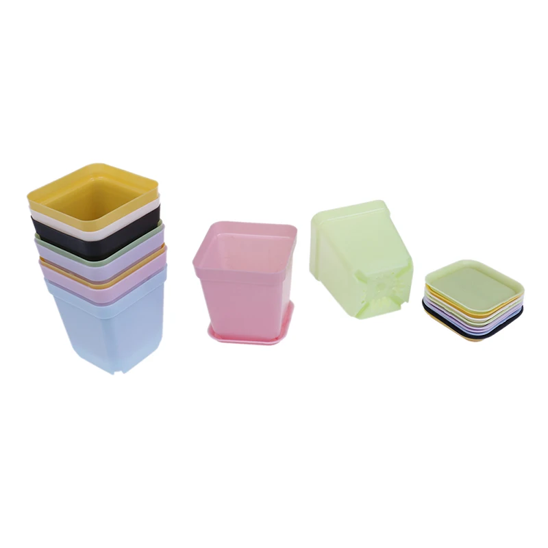 10 шт./упак. домашний декор цветочный горшок карамельных цветов Квадратный