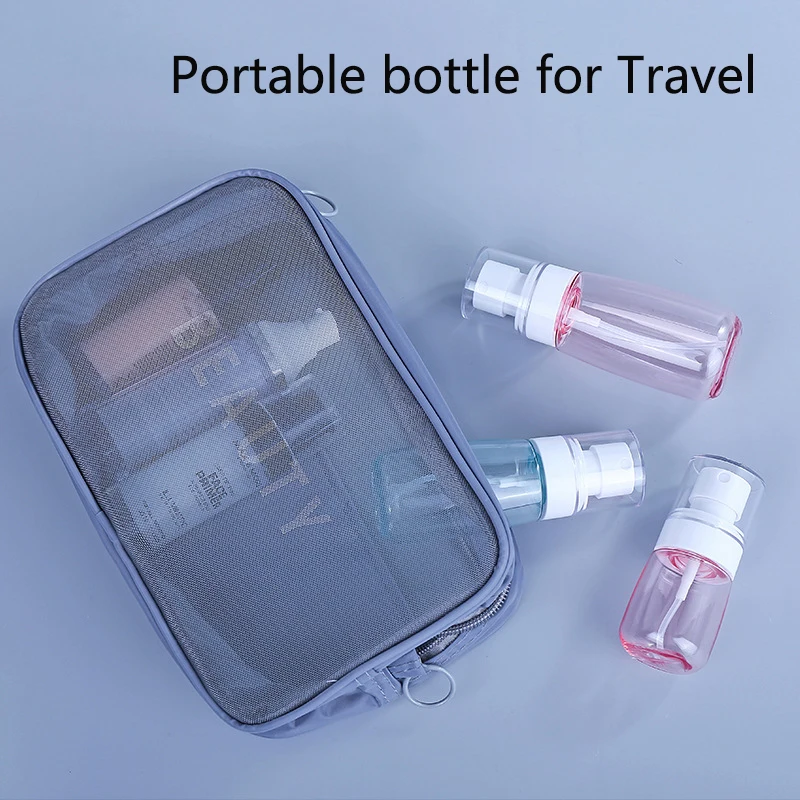 30/60/80 мл Портативный бутылкы парфюмерного спрея Пластик стеклянные бутылки для