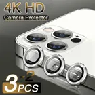 4K HD металлическая защита объектива камеры на iPhone 11 12 13 Pro Max закаленное стекло для iPhone 13 12 11 Mini Защита камеры