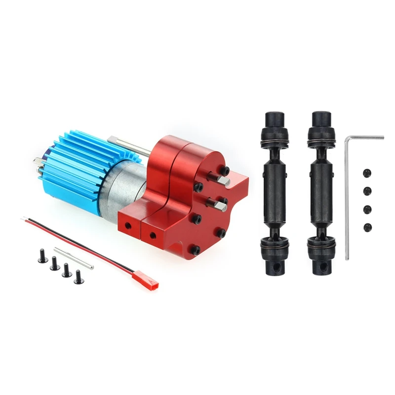 

Металлическая коробка передач 370 с приводным валом для WPL C14 C24 B24 B36 MN D90 MN99S обновленные аксессуары для радиоуправляемых автомобилей