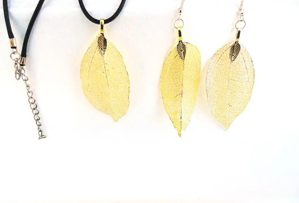 Модные ювелирные изделия серебряные полые колье с узором в виде листика