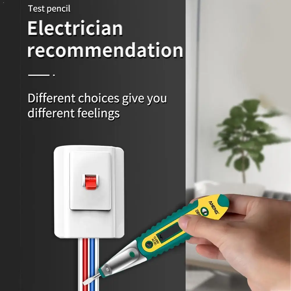 Цифровой тест карандаш er электрический детектор напряжения ручка дисплей 12 250 В