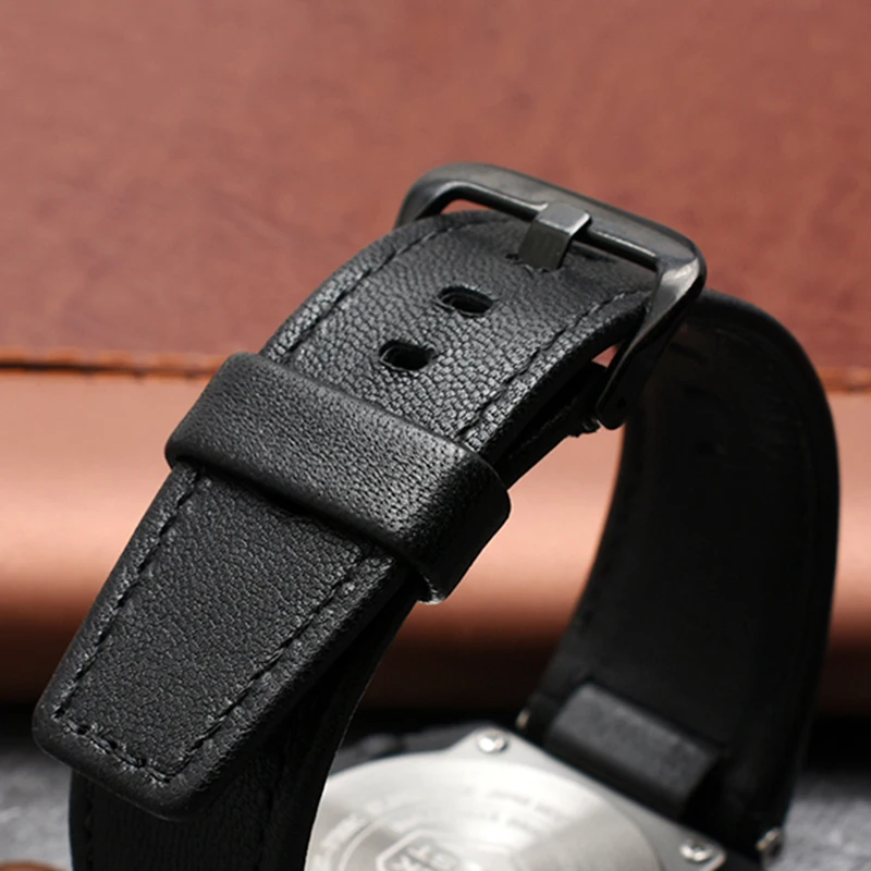 Leather strap for CASIO GST-S100g / S110 / S130l / W100G / W110 / 210B / 400G / 410 / B100 / W300 wristband accessories 26x14mm