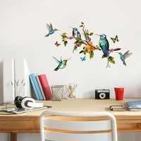 tree birds butterfly wall stickers home room decoration poster bedroom wallpaper wall furniture door house interior decor