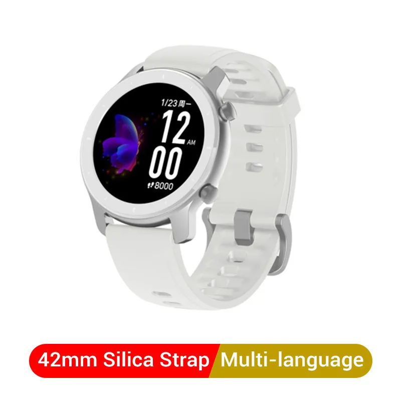 Aluminum alloy Amazfit GTR 47 мм Смарт-часы 5atm водонепроницаемые умные часы 24 дня батарея Gps управление музыкой кожаный силиконовый ремешок глобальная версия - Цвет: Aluminum alloy