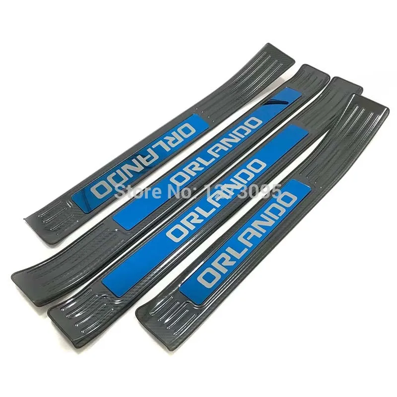 

For 2018 2019 2020 Chevrolet Orlando Stainless Door Sill Scuff Plate Kick Guard Pedal Threshold Step Protector Car Accessories