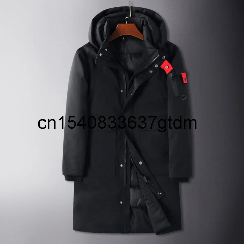 

Зимняя уплотненная куртка, крупный рогатый размера плюс, модная повседневная одежда с капюшоном и хлопковой подкладкой для мужчин молодых ...