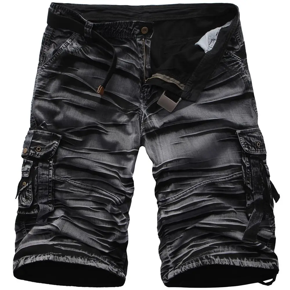 Мужские хлопковые камуфляжные шорты карго повседневные свободные рабочие с