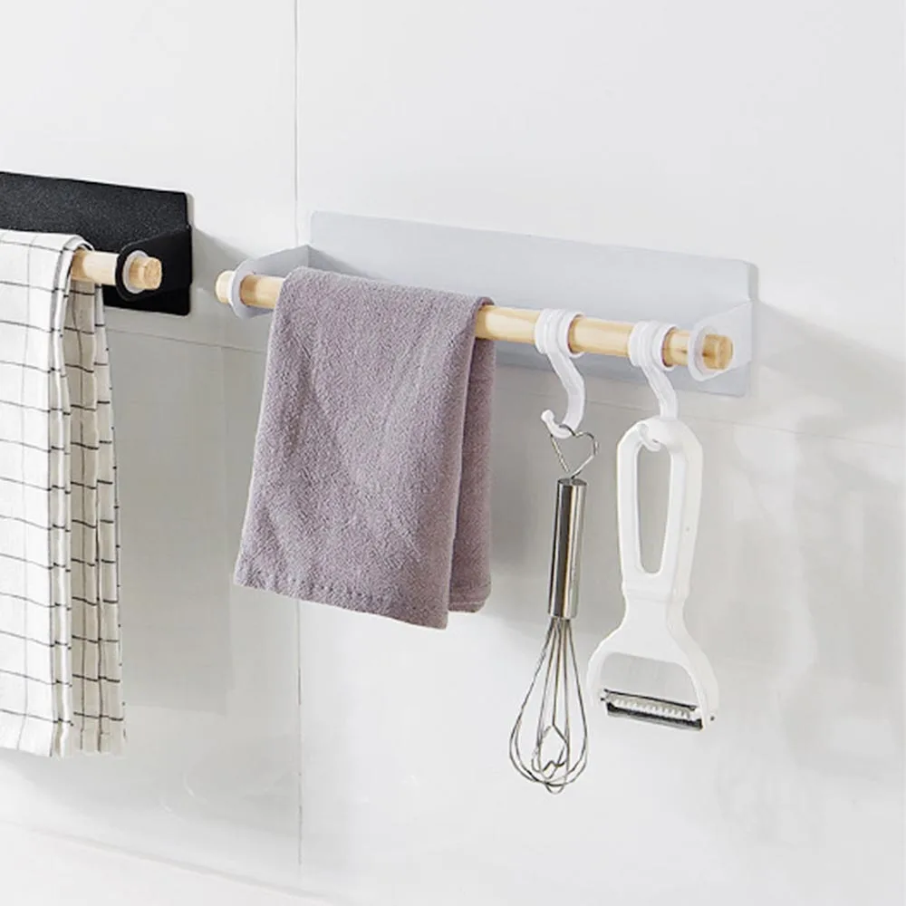 

Wall Mounted Kitchen Dishcloth Air Drying Storage Racks Paper Towels Towel Rack Finishing Holder for Refrigerator Metal Surface