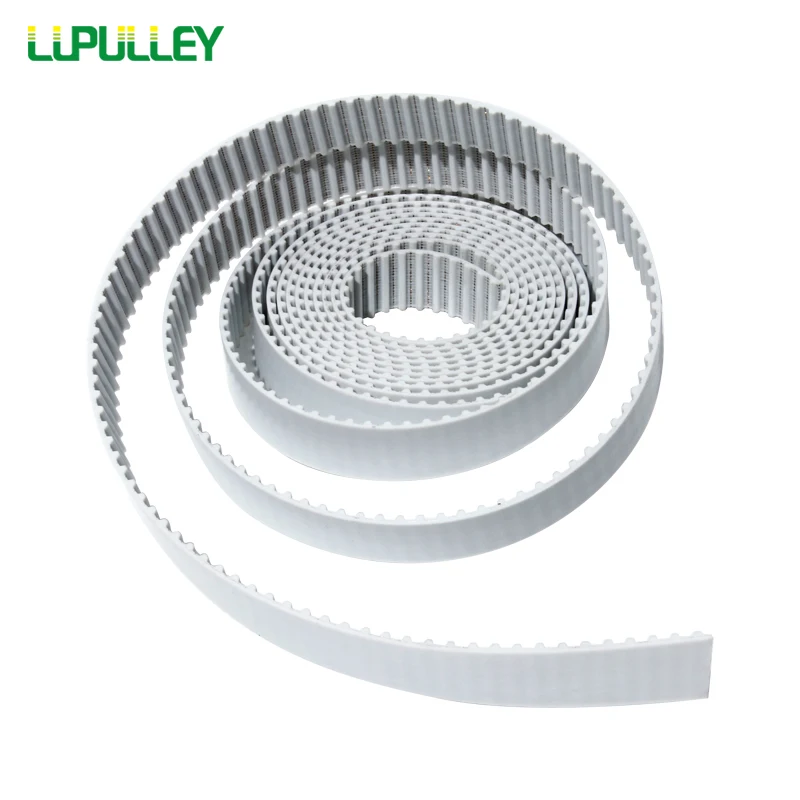 LUPULLEY белый PU полиуретановый материал открывающийся ремень XL15mm открытый