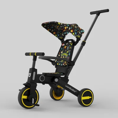 

7 In 1 Tricycle Stroller Bike Portable Folding Multifunctional Baby Bicycle Kid Toddler Bike Trikes Three-wheel Scooter