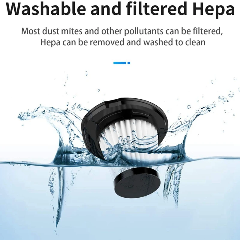 

Car Vacuum Cleaner 5000Pa High Power Handheld Vacuum Cordless Portable Vacuum for Home and Car Interior Cleaning