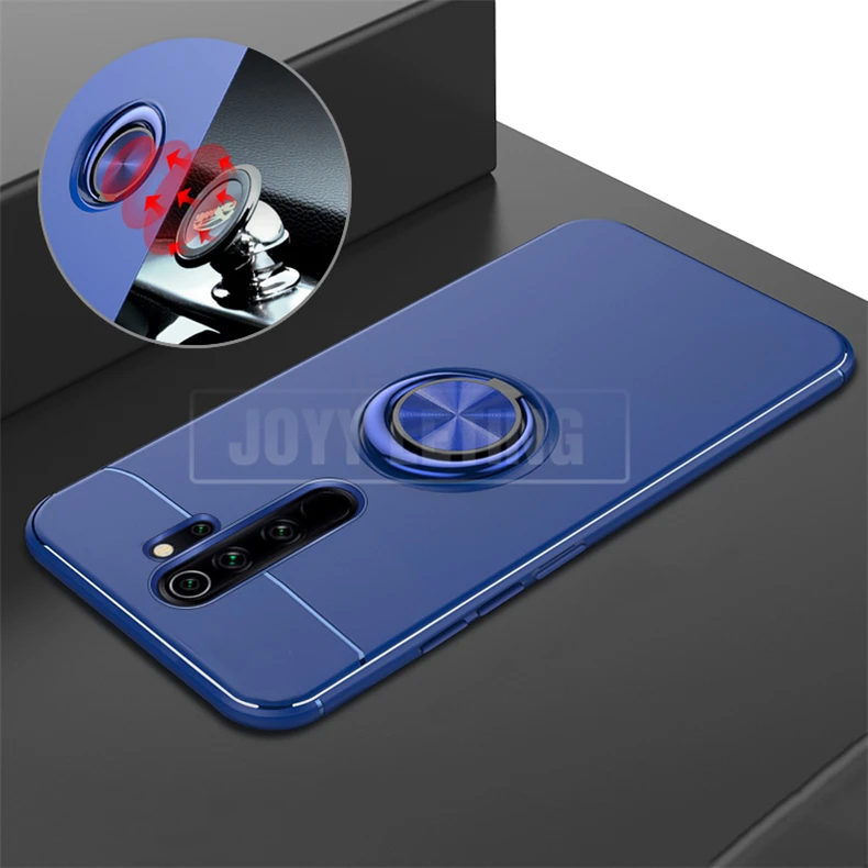 Кольцевой кронштейн, чехол для телефона для Xiaomi Redmi Note 8 Pro, чехол, Мягкий Силиконовый противоударный чехол на заднюю панель для Redmi Note 7 8 Pro, кольцевой чехол