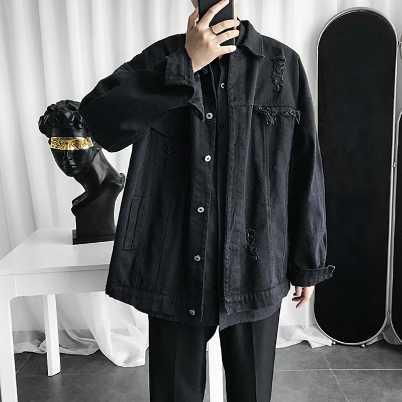

2020 hole in the spring and autumn period and the male youth atmosphere chemise street fire