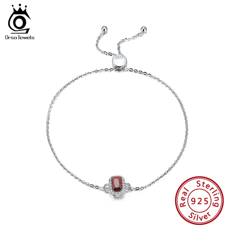 Ожерелье ORSA JEWELS из стерлингового серебра 925 пробы кулон в виде изумруда циркония