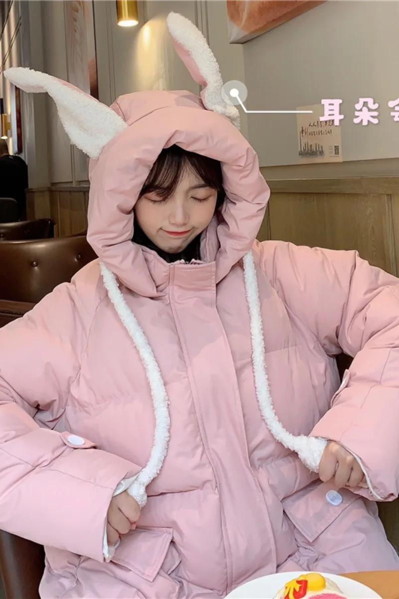 

Women's winter cotton clothing loose mid-length cotton coat cotton clothing women's winter winter coat women winter dress