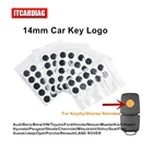 2510 шт. Автомобильный ключ с кристаллами логотип наклейка 14 мм для KEYDIY KDXHORSE VVDI ключ дистанционного управления для BMWSkodaNissanFordHyundai