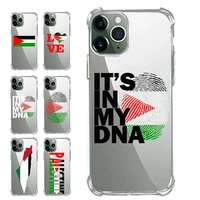 corner extra protection transparent tpu phone cases for samsung a50 a70 m20 m30 note s 9 10 11 20 plus pro palestine flag