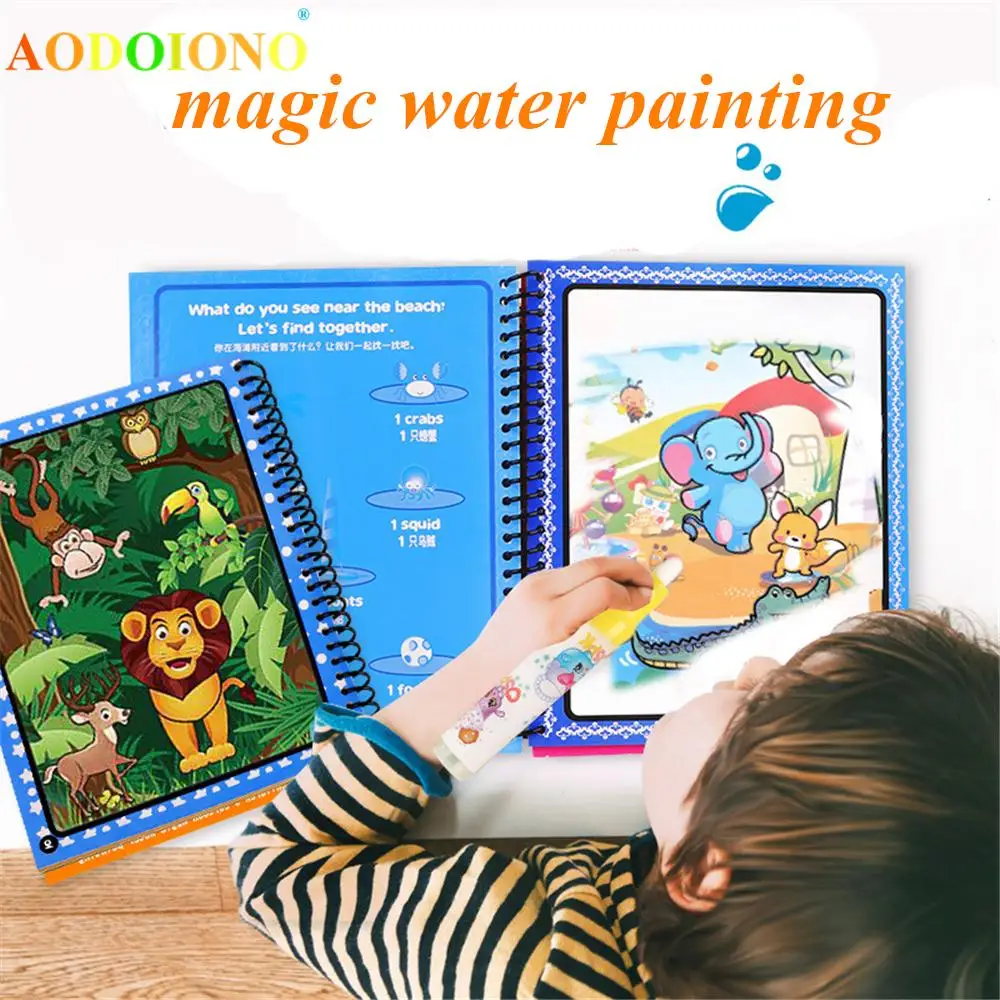 Лидер продаж детская лесная Волшебная тканевая книга для рисования детские