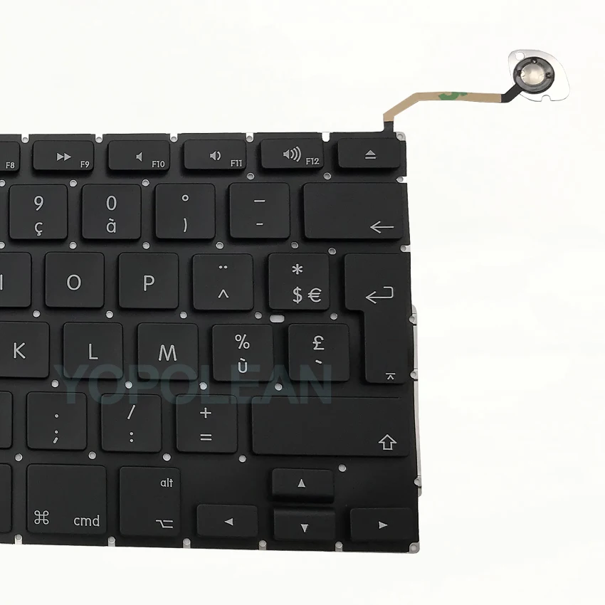 Новая Французская клавиатура A1286 с подсветкой 5 шт. для Macbook Pro Unibody 15 дюймов a1286 2009