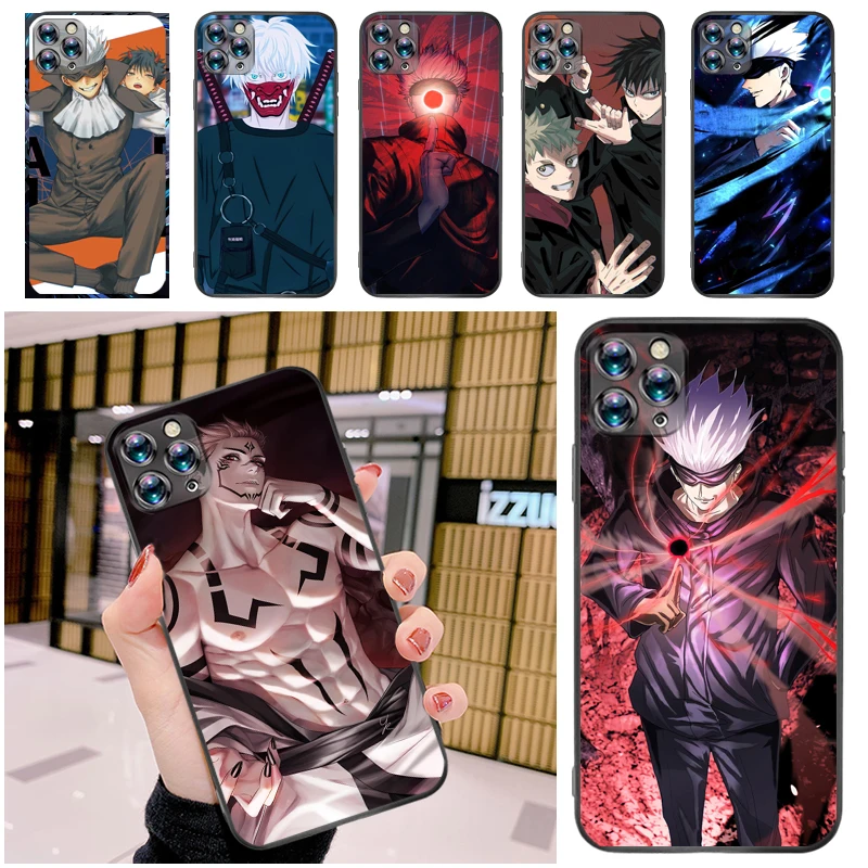 

Jujutsu Kaisen Satoru Gojo Fushiguro Megumi Yuji Itadori Sukuna Phone Case For iPhone 12 Pro MAX Mini SE 2020 Cases Carcasa