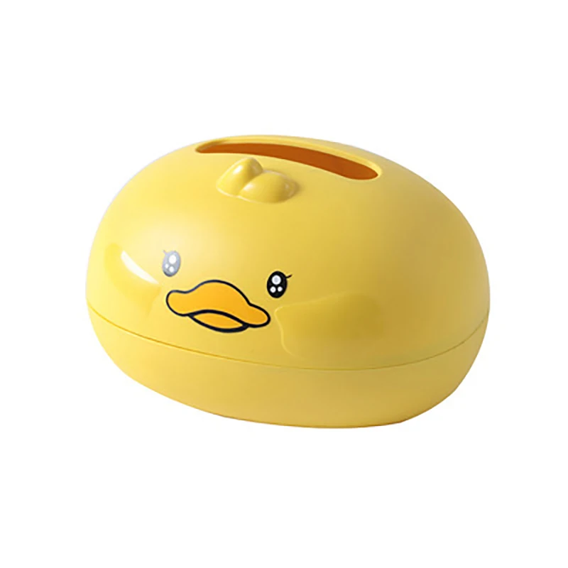 

Cartoon Creative Little Yellow Duck Desktop Pumping Box Living Room Dormitory Napkin Storage Box