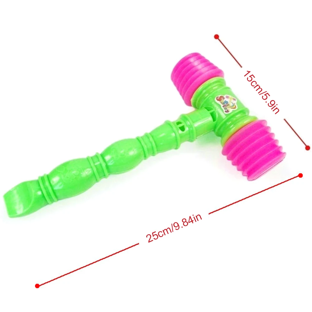 2 предмета весёлые Детские Пластик свисток молоток игрушки для малышей 25 см и