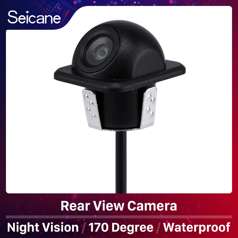 

Seicane 170 Degree Rear View Camera Night Vision Color CCD Car Parking Assistance HD Car Video Backup Reversing Waterproof kamer