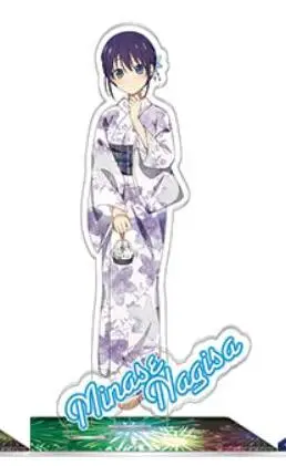 Аниме Kanojo mo Saki Minase Nagisa фигурка на акриловой подставке модель тарелка дисплей