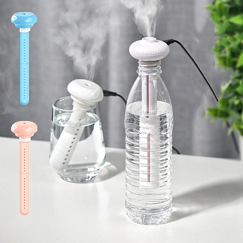 

USB Air Humidifier Diamond Donut Bottle Essential Oil Aroma Diffuser Mist Maker Ultrasonic Home Office Humidification Detachable