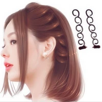 women fashion flower magic hair clip bride stylist queue twist plait hair braid diy hairstyle styling hair accessory