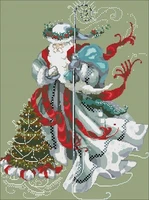 25 md 100 santa claus counted cross stitch 11ct 14ct 18ct diy cross stitch kits embroidery needlework sets