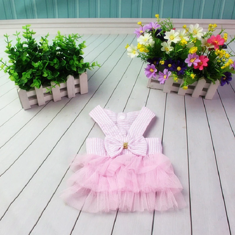 Сезон: весна-лето цветок футболка Tullle Платье Pet Одежда с принтом в виде собак для