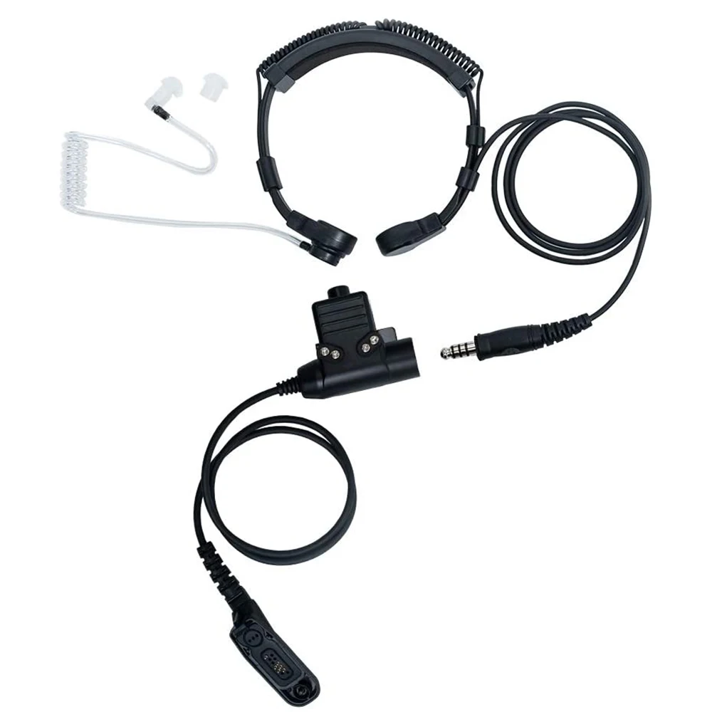 YiNiTone Air Tube Throat Neck Vibration Mic Headset+Z Tactical U94 PTT for Motorola XiR DP4800 DP4400P8268 MTP850S P8200 Radio