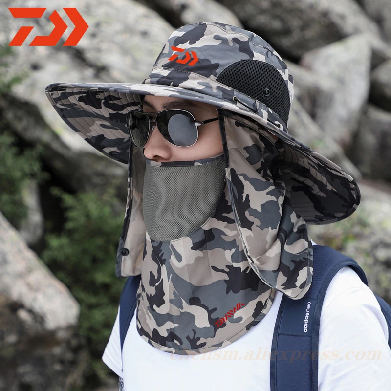 

Daiwa Fishing Sun Hat 2020 Men and Women Summer Outdoor Mountaineering Quick-drying Fisherman Hat Fishing Breathable Cover Hat