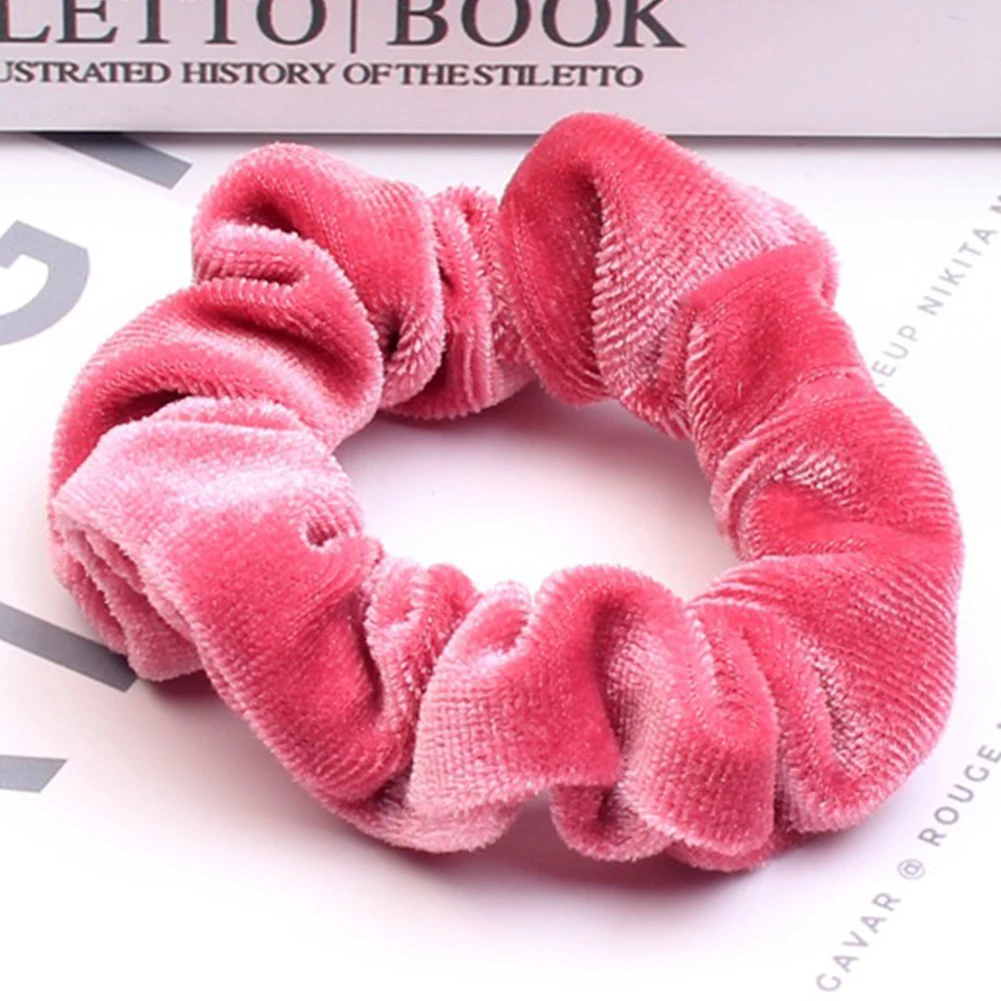 10pcs Accessories Scrunchies Solid Lightweight Hair Ties Gift Travel Elastic Daily Artificial Velvet Wide Women Girls Decoration | Красота и
