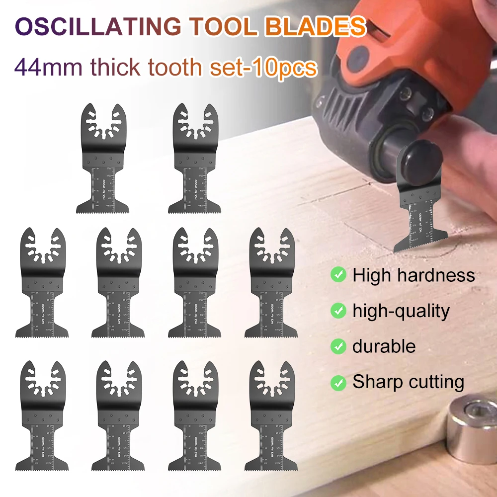 

10pcs Swing Saw Blades Oscillating Saw Blade Quick Release Fast Multi Tool Blade Wood Metal Cutter Wood Cutting Accessories