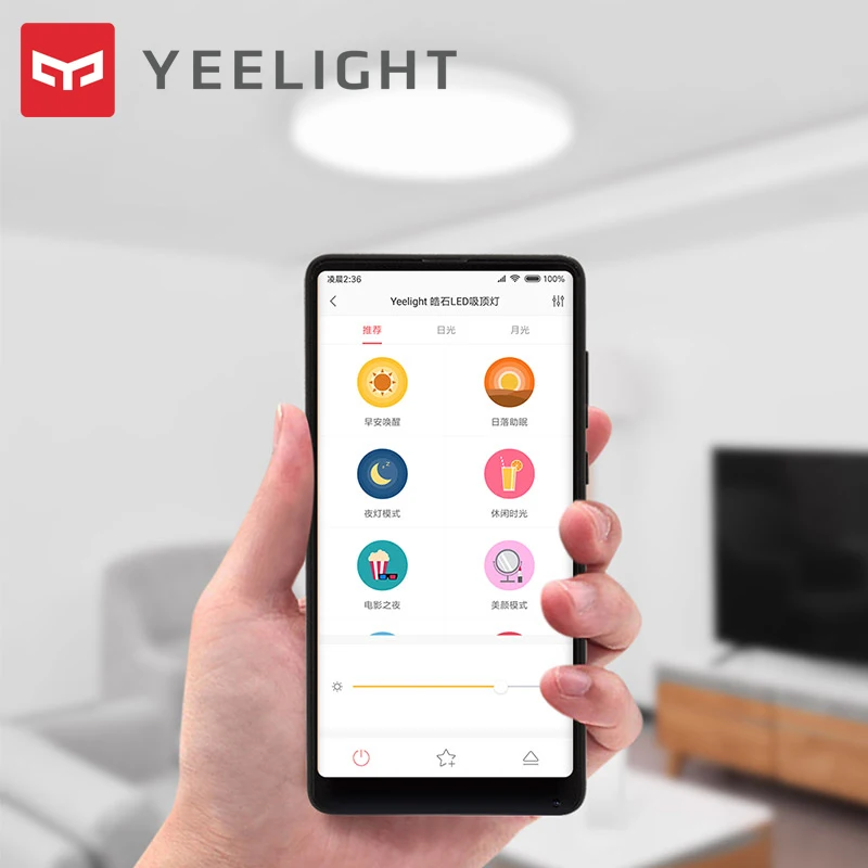 

2020 New Yeelight LED Ceiling Light 35W Nox Round Ceiling Lamp Smart APP/ Voice Wifi Remote Control Bedroom Lamp