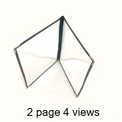 1, 2, 3, 4 листа 2, 4, 6, 8 видов меню книга для Записи рецептов Обложка подходит 1/" x 11" A4 прозрачный держатель из ПВХ - Цвет: 2 page 4 view