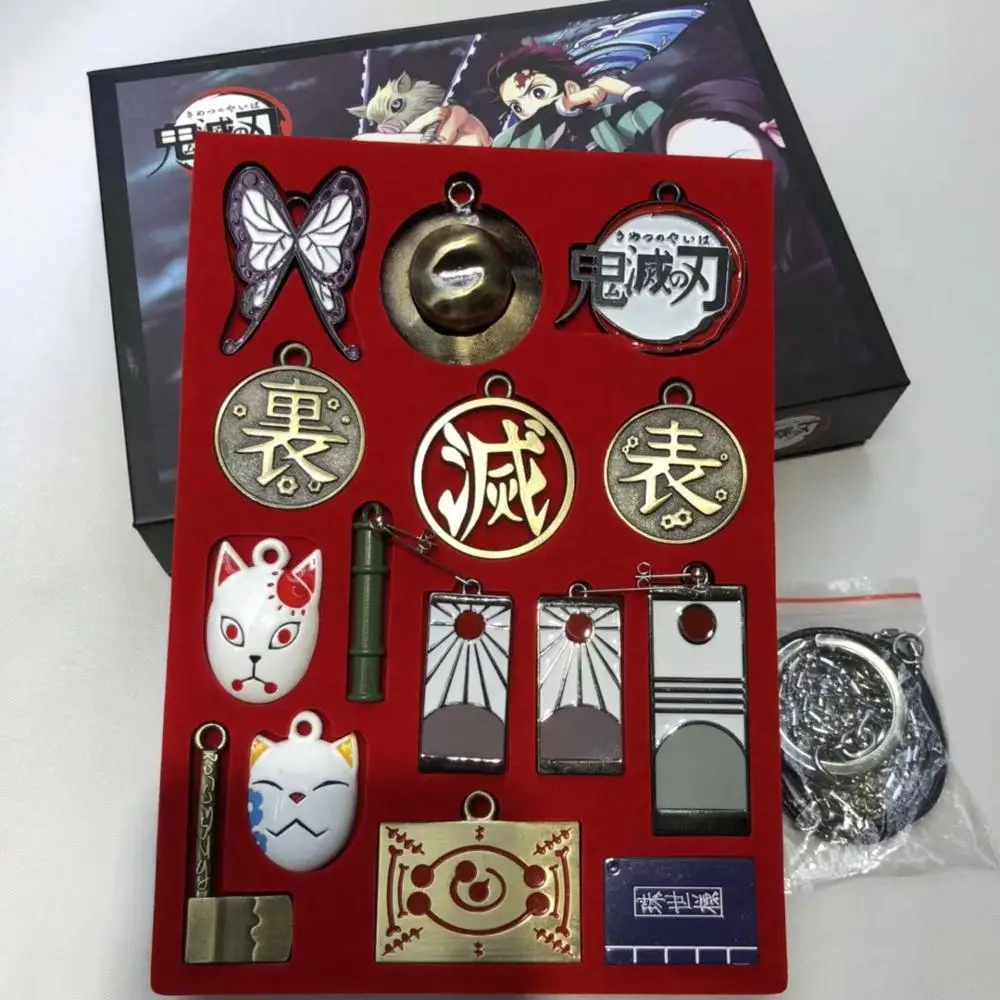 

Demon Slayer Sword Keychain Action Figures Toys Ghost Blade Anime Kimetsu no Yaiba Tanjirou Nezuko Weapon Cosplay Figurine Toy