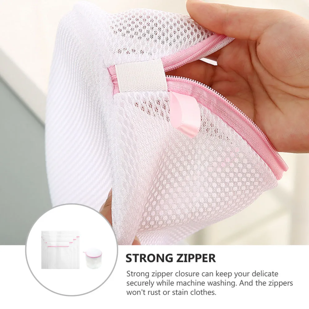 

5pcs Laundry Bags Underwear Wash Bag Washer Zipper Laundry Bags )