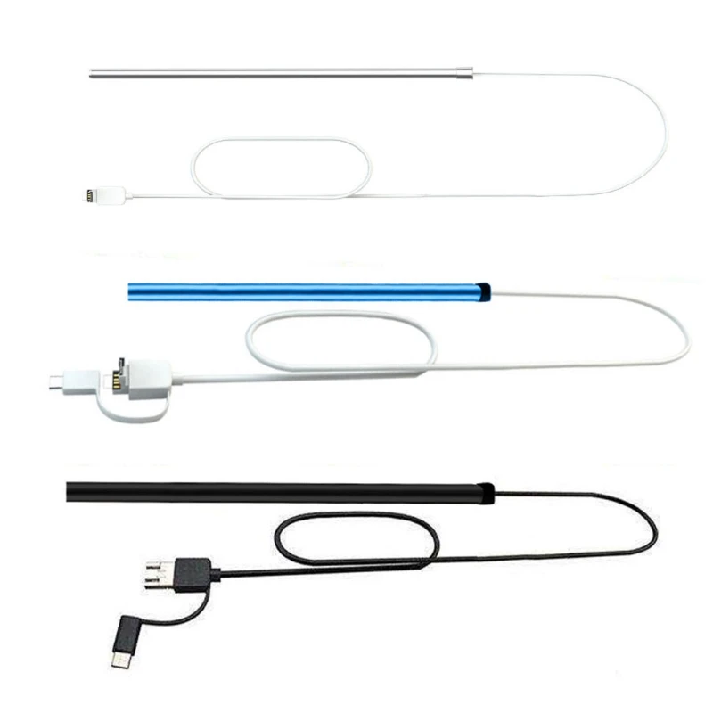

3 in 1 Professional Multifunctional In Ear Cleaning Endoscope Visual Ear Spoon 5.5mm Ear pick Otoscope Borescope Tool
