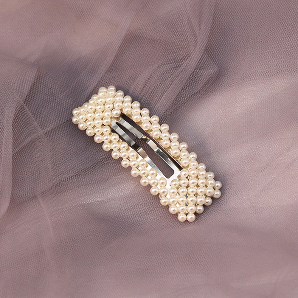 Модные жемчужные заколки для волос женщин элегантный корейский дизайн заколка