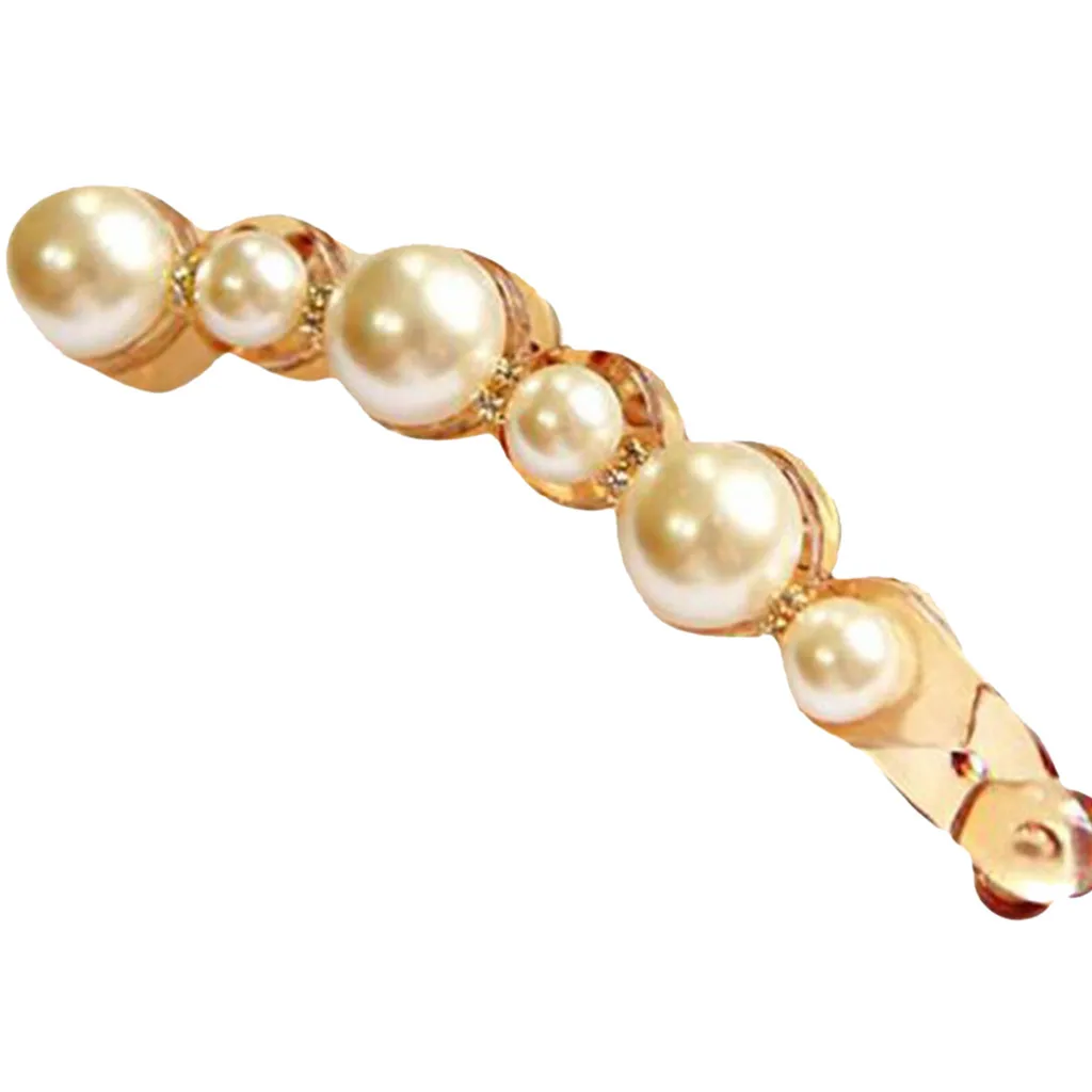 

Pearls Diamond Hair Clips Pin for Women Fashion Barrettes Headwear Bobby Pin Hair Ornament Girls Sweet Hairpins Hairband
